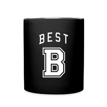 Best Friends Partnerlook - Tasse einfarbig - Schwarz - Vorne