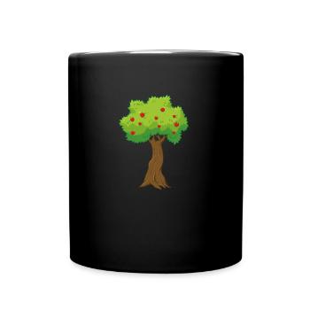 apple tree - Full Colour Mug - black - Front