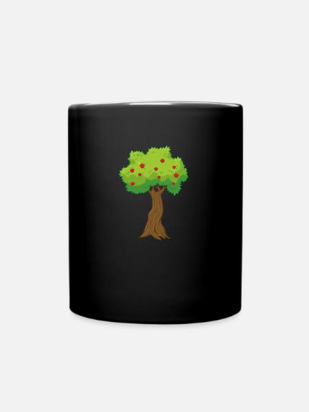 Apfelbaum - Tasse einfarbig - Schwarz