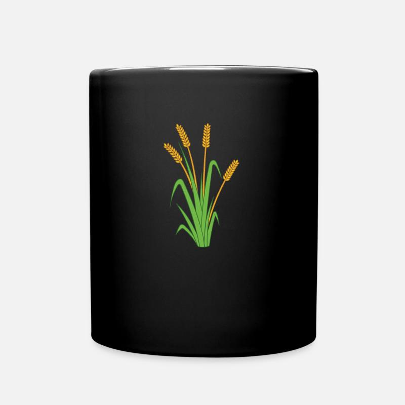 Weizen - Tasse einfarbig - Schwarz