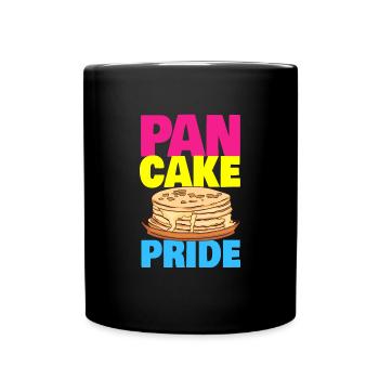 Pan Cake Pride Pansexual - Full Colour Mug - black - Front