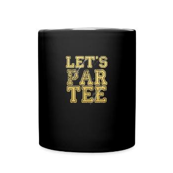 golf Let s par tee - Full Colour Mug - black - Front