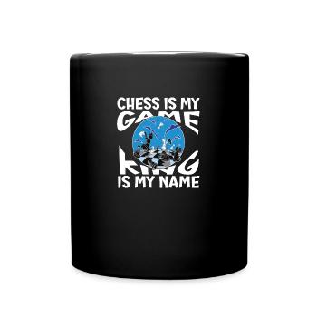 Chess is my game King is my name - Tasse einfarbig - Schwarz - Vorne