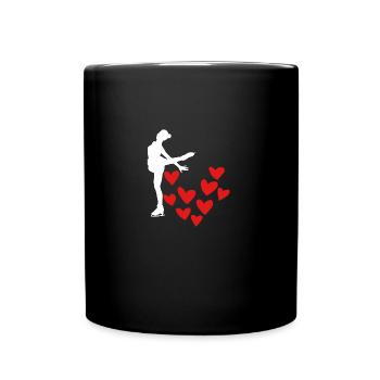 Eisläuferin - Tasse einfarbig - Schwarz - Vorne