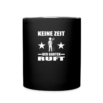 Garten - Tasse einfarbig - Schwarz - Vorne