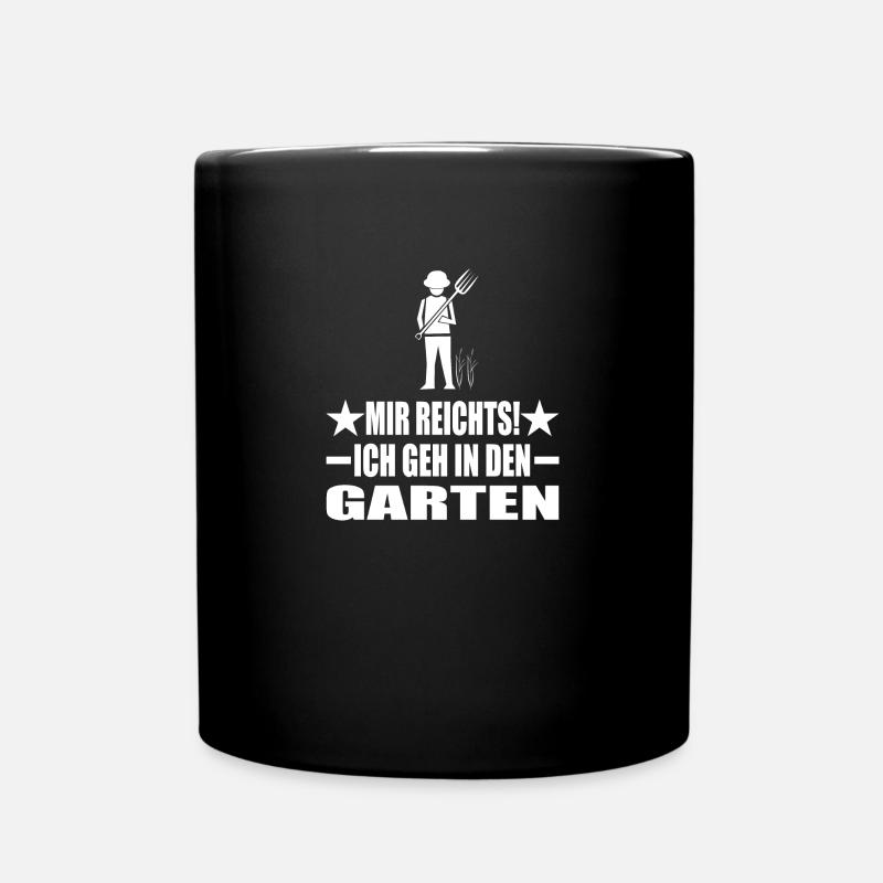 Garten - Tasse einfarbig - Schwarz