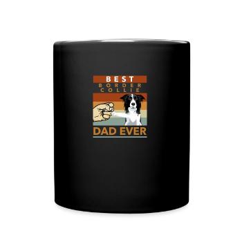 Border Collie propriétaire cadeau chien propriétaire - Mug uni - noir - Devant