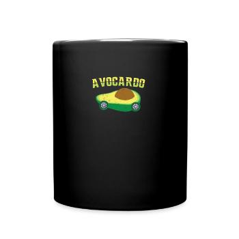 Avocado Auto Spruch Veganer Mechatroniker Geschenk - Tasse einfarbig - Schwarz - Vorne