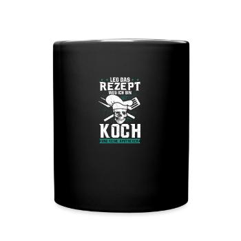 Chef disant mettre la recette à l’écart du cadeau de cuisinier à domicile - Mug uni - noir - Devant