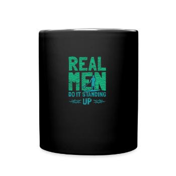 Stand up paddel Spruch Board sup Stand up Paddler - Tasse einfarbig - Schwarz - Vorne
