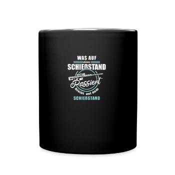 Sportschütze Spruch Schießsport Schießsportler - Tasse einfarbig - Schwarz - Vorne