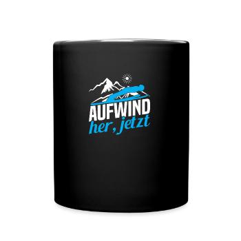 Ski Suit Ski Flying Winter Sports Skis for - Full Colour Mug - black - Front