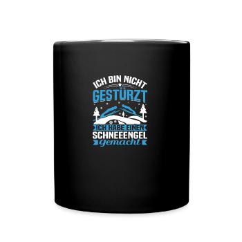 Ski Flying Winter Sports Ski jumping chance for the - Full Colour Mug - black - Front