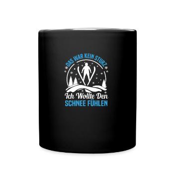 Ski Jumping Chance Winter Sports Skis for Ski Jumping - Full Colour Mug - black - Front