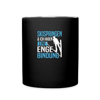 Ski Jumping Ski Suit Ski Hill Record Ski Flying - Full Colour Mug - black - Front