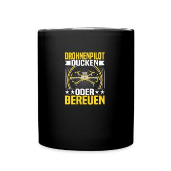 Drone Flying Drone Racing Driver's License Drone - Full Colour Mug - black - Front