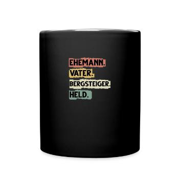 Mountaineering Saying Funny Hiking Saying - Full Colour Mug - black - Front