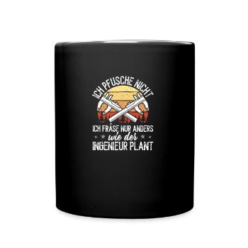 Cutting machine operator training Profession machinist - Full Colour Mug - black - Front
