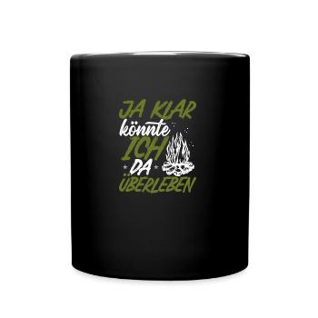 Bushcraft Suvival Équipement Couteau Bushcrafting - Mug uni - noir - Devant