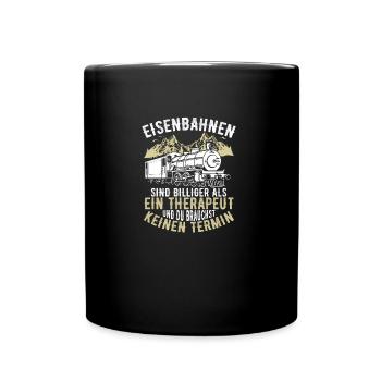 Esenbahner modélisme ferroviaire passionné de modélisme en fer - Mug uni - noir - Devant