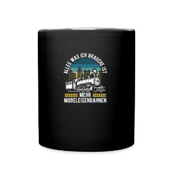 Figurines de modélisme ferroviaire Amateurs de modélisme ferroviaire - Mug uni - noir - Devant