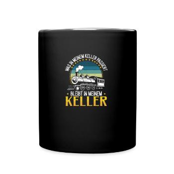 Railway Model Railway Enthusiast Model Railroader - Full Colour Mug - black - Front