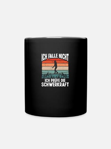 Planche de slackline Slackline d’intérieur Set Slackliner - Mug uni - noir