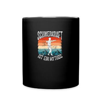 Slacklining Adult Slackline Board Slackliner - Full Colour Mug - black - Front