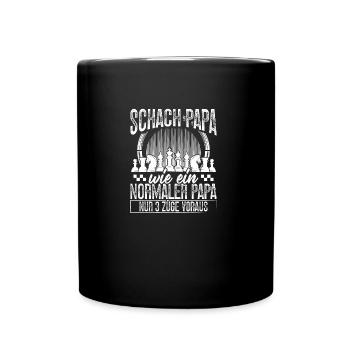 Chess Player Checkmate Checkerboard Strategy - Full Colour Mug - black - Front