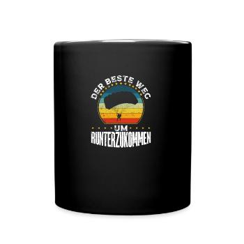 Skydiving Voucher Skydiving - Full Colour Mug - black - Front