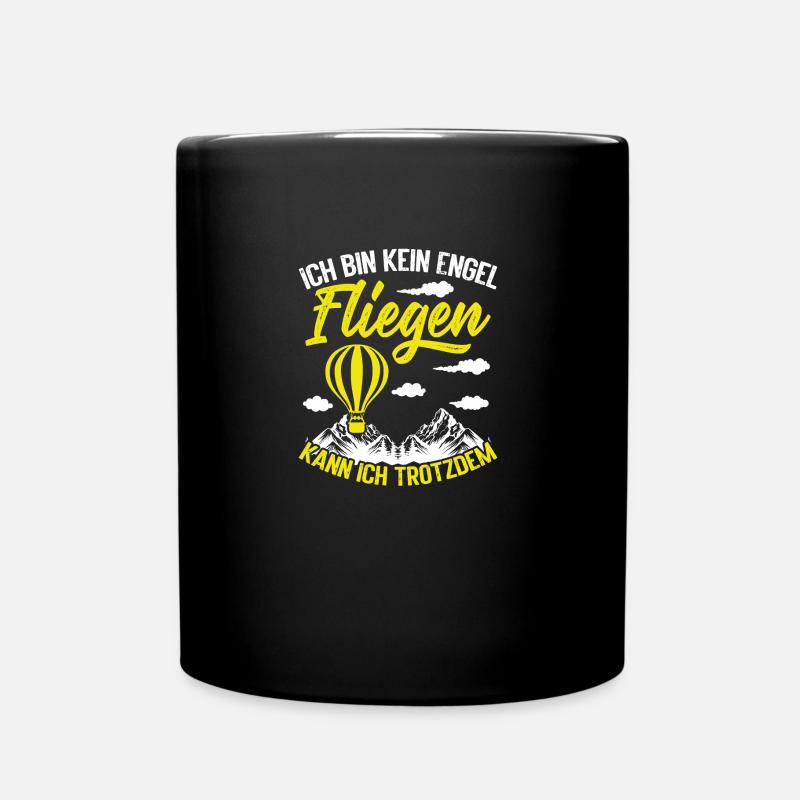 Heißtluftballon Ballon Crew Ballonfahren Ballon - Tasse einfarbig - Schwarz