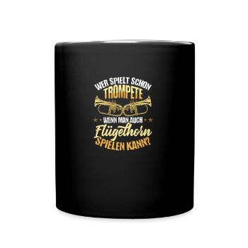Sac de bugle Instrument de joueur de bugle - Mug uni - noir - Devant