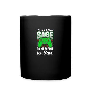 Gaming Casque de jeu Jeu vidéo Clavier Gamer - Mug uni - noir - Devant