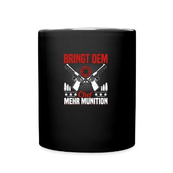 Sport Shooter Training Target Shooting Range - Full Colour Mug - black - Front