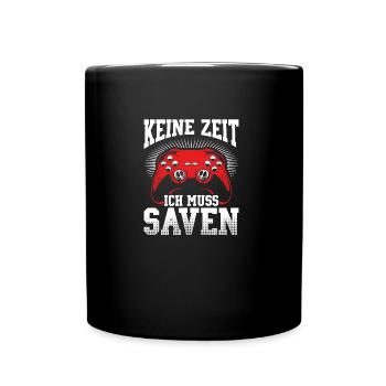 Gaming PC Controller Tastatur Gamepad Videospiel - Tasse einfarbig - Schwarz - Vorne