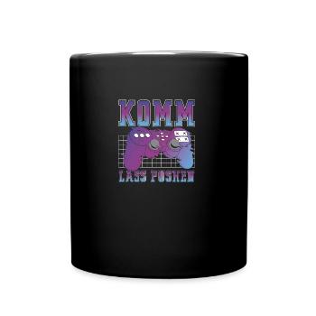 Gamer Casque de jeu Console Clavier de jeu - Mug uni - noir - Devant