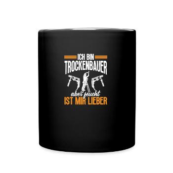 Drywall Trainee Craftsman Construction Site Tool - Full Colour Mug - black - Front