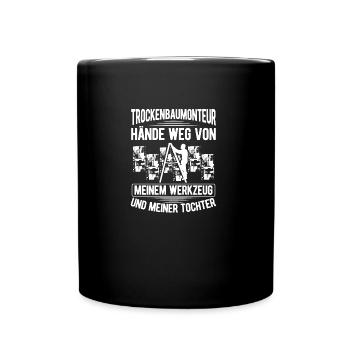 Drywall builder Construction worker Craftsman - Full Colour Mug - black - Front