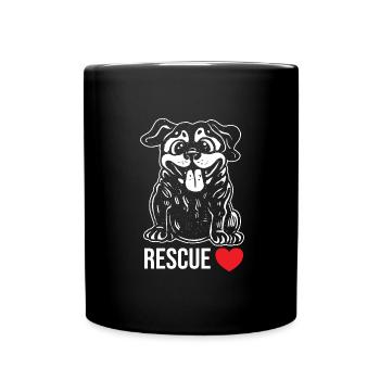 SAUVETAGE ANIMAL AIDE AUX ANIMAUX - Mug uni - noir - Devant