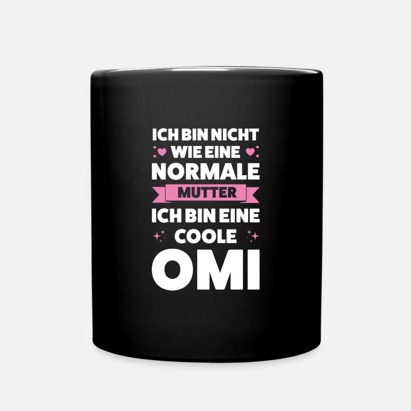 Oma Großmutter Großmütter Geschenk - Tasse einfarbig - Schwarz