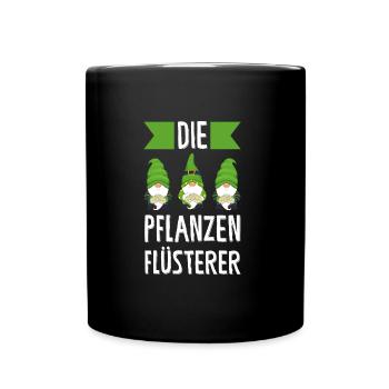 Garten-arbeit Gnome Gärtnerei Geschenk - Tasse einfarbig - Schwarz - Vorne
