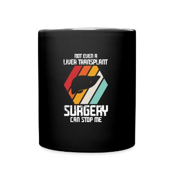 Lebertransplantation Chirurgie Lebertransplantatio - Tasse einfarbig - Schwarz - Vorne