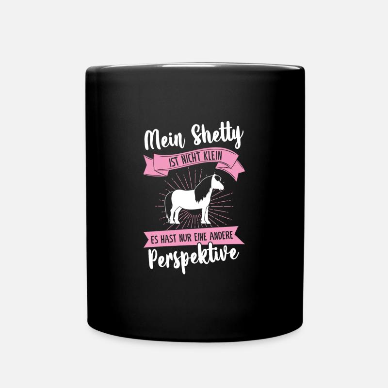 Isländer Pferd Reiter Geschenk - Tasse einfarbig - Schwarz
