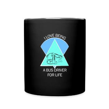 Chauffeur d’autobus scolaire Chauffeur d’autobus scolaire - Mug uni - noir - Devant