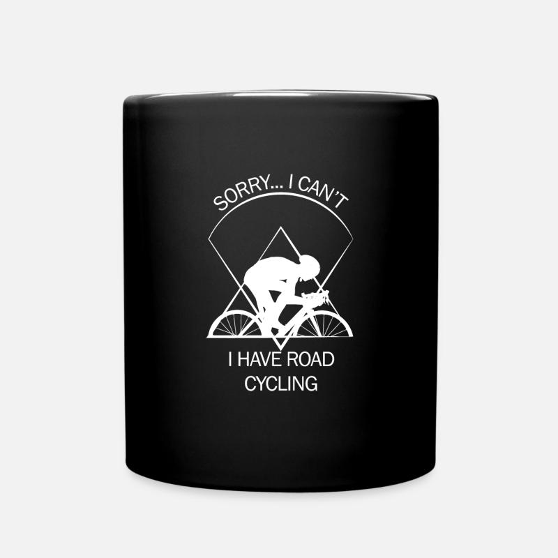Rennrad - Tasse einfarbig - Schwarz