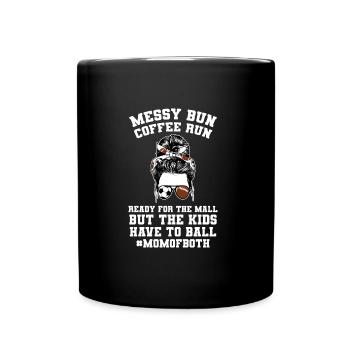 baller fussball baller Geschenk - Tasse einfarbig - Schwarz - Vorne