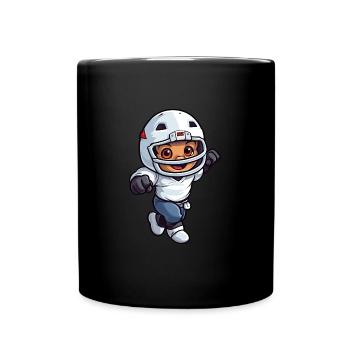 Touchdown Champion : le talent du football en action - Mug uni - noir - Devant