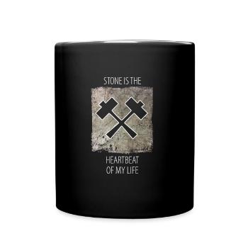 Sculpteur de pierre dicton de sculpteur de pierre - Mug uni - noir - Devant