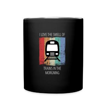 Zug Eisenbahn Eisenbahner Züge Triebfahrzeugführer - Tasse einfarbig - Schwarz - Vorne