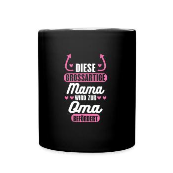 Oma Familie grossmuter Geschenk - Tasse einfarbig - Schwarz - Vorne